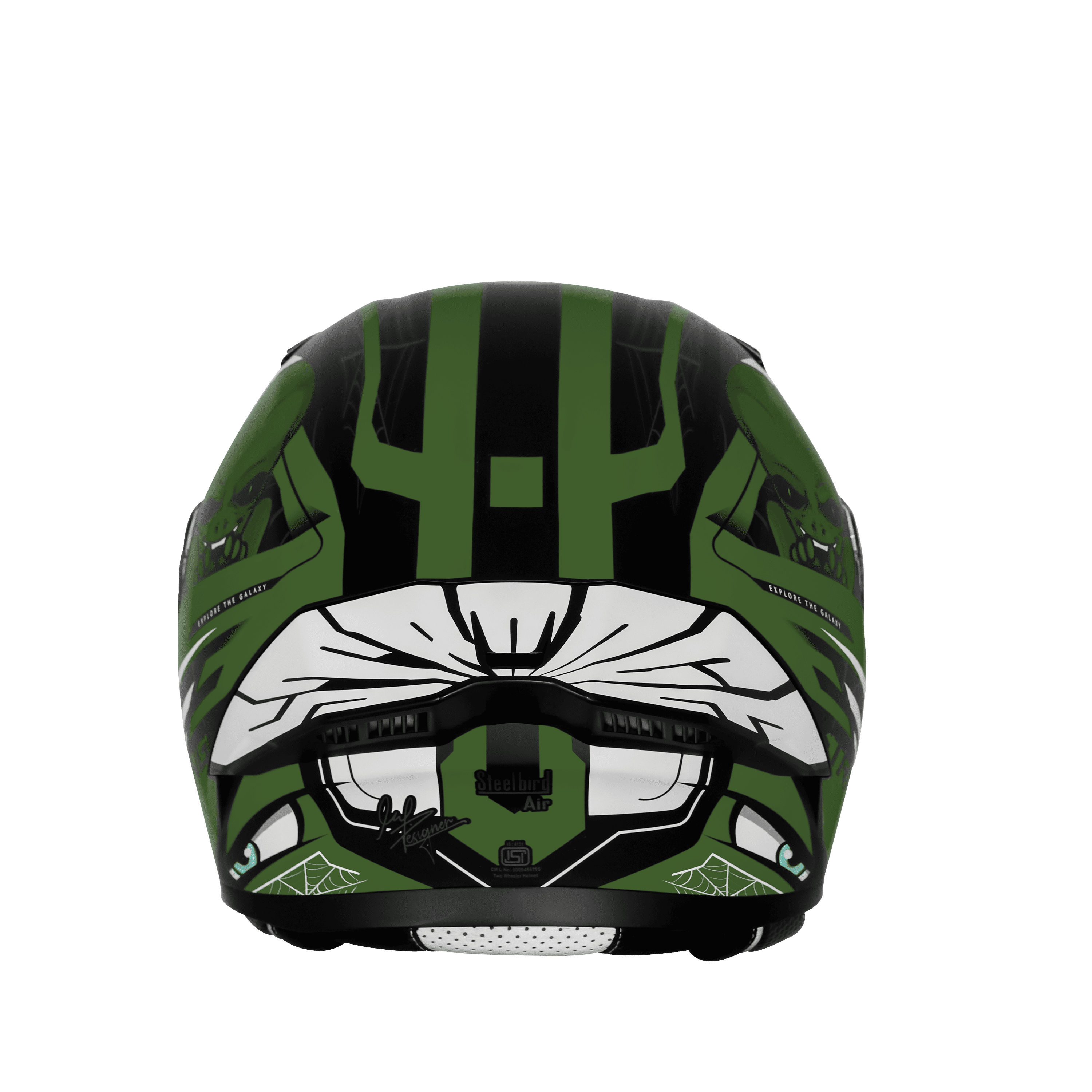 SBA-20/SB-106 ISS STRANGE GLOSSY BLACK WITH BATTLE GREEN